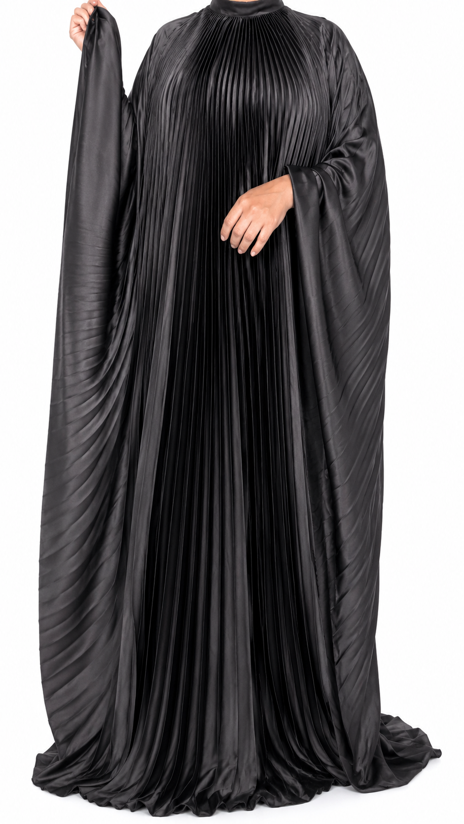 ✨Luxury Pleated Silk Abaya Set✨