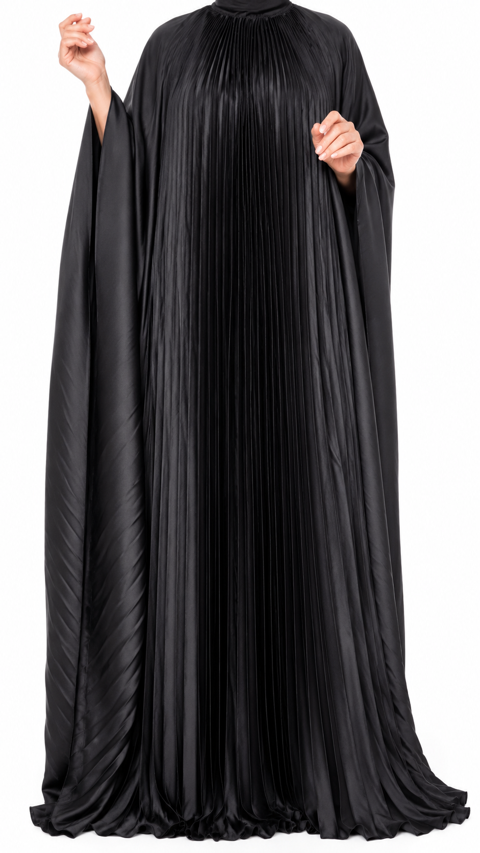 ✨Luxury Pleated Silk Abaya Set✨